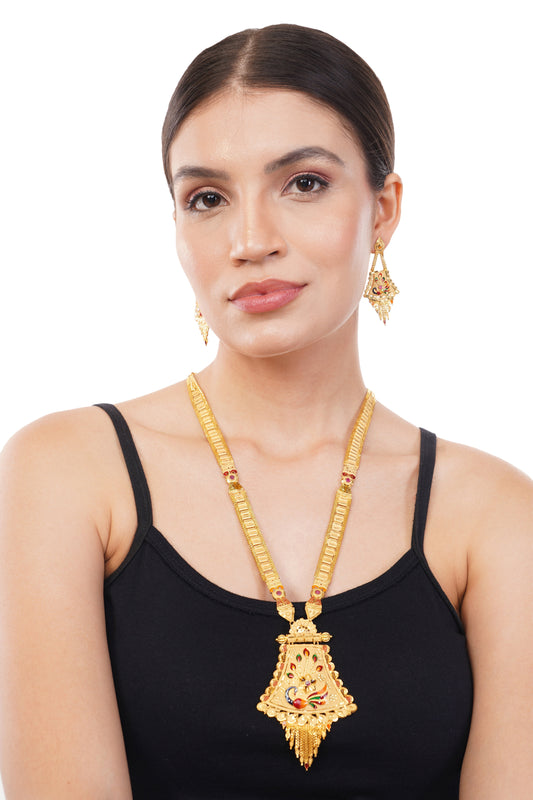 1Gm Gold Plated Jewellery Set For Women